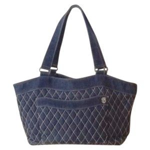 Vera Bradley Quilted Blue Denim Shoulder Bag